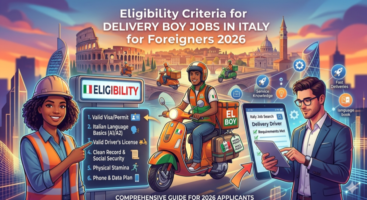 Eligibility Criteria for Delivery Boy Jobs in Italy for Foreigners 2026