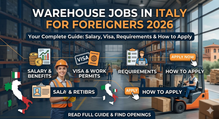 Warehouse Jobs in Italy for Foreigners 2026: Salary, Visa, Requirements & How to Apply